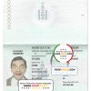 Mongolia Passport psd template
