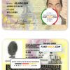 Colombia id card psd template