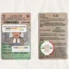 India Election id card psd template scan effect