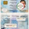 Israel id card psd template scan effect