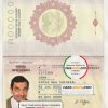 Papua Passport psd template scan effect