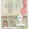 Paraguay Passport psd template