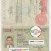 Paraguay Passport psd template