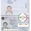 Portugal Passport psd template New