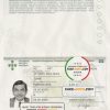 Portugal Passport psd template scan effect