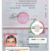 Russia Passport psd template