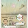 Salvador Passport psd template scan effect