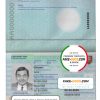 Slovakia Passport psd template