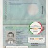 Slovakia Passport psd template scan effect