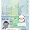 Slovenia Passport psd template