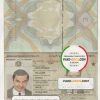 Somalia (Soomaaliya) Passport psd template scan effect