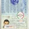 Syria Passport psd template scan effect