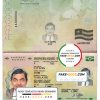 Togo Passport psd template