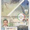 Trinidad and Tobago passport psd template scan effect