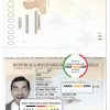 Venezuela Passport psd template