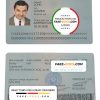 Azerbaijan driver license Psd Template