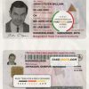Bangladesh driver license Psd Template v1 scan