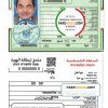 Palestine id card psd template