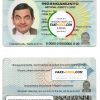 Rwanda id card psd template