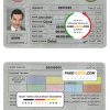UAE (United Arab Emirates) driver license Psd Template