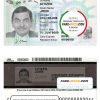 USA green card, permanent resident card template in PSD format, fully editable