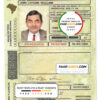 Brazil (Rio Grande do Sul) driving license template in PSD format