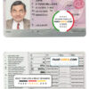 Cameroon driver license Psd Template
