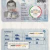 Chile driver license Psd Template