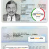 Czech driving license template in PSD format, fully editable, + editable PSD photo look