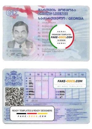 Georgia driver license Psd Template Georgia driver license Psd Template