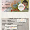 India CISF driver license Psd Template scan effect