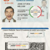 Panama driver license Psd Template scan effect