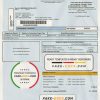 Argentina water utility bill template Aysa in Word and PDF format (.doc and .pdf) scan