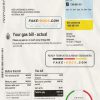 Australia gas utility bill template fully editable in PSD format scan