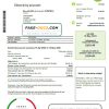 Australia Tru electricity utility bill template, fully editable in PSD format