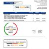 Bahrain Falcon Electrical S.P.C electricity utility bill template in Word and PDF format