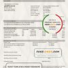 Australia Colonial First State bank statement template, Word and PDF format (.doc and .pdf)