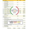 Australia Commonwealth bank statement template in Word and PDF format (3 pages), version 2 picture