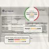 Azerbaijan AFB bank statement template in Word and PDF format, fully editable