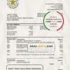 Bahamas The Central Bank of The Bahamas bank statement template in Word and PDF format, good for address prove