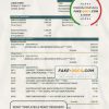 Bahrain Ahli United bank statement template in Word and PDF format