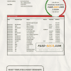 Bahrain Eskan bank statement template in Excel and PDF format