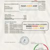 Belarus Alfa bank statement template in Excel and PDF format