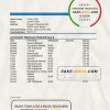 Belarus Paritet bank statement template in Excel and PDF format