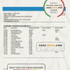 Belarus Paritet bank statement template in Word and PDF format