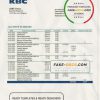 Belgium KBC bank statement template in Word and PDF format