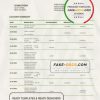 Belize bank statement template in Word and PDF format