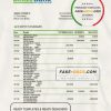 Belize bank statement template in Excel and PDF format, fully editable