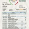 Benin Ecobank proof of address bank statement template in Word and PDF format