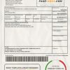 Brazil Bradesco bank proof of address statement template in Word and PDF format